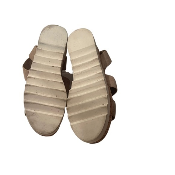 Madden Girl Platform Shoes Tan Strappy size 6M - Picture 6 of 6